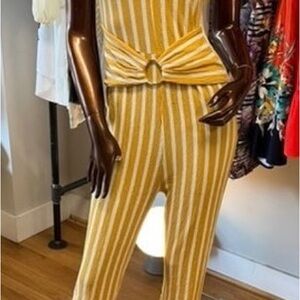 Striped Yellow Jumpsuit